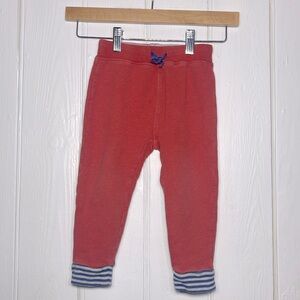 BABY BODEN Boys 100% Cotton Thick Elastic Red Star Appliqué Jogger Sweatpants